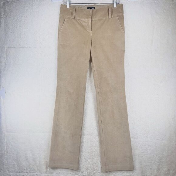 bebe Pants - Bebe Khakis Corduroy Pants Size 4 Beige Preppy Bootcut Leg Mid Rise Casual